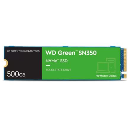 89573 - SSD Interno Western Digital Green SN350 500GB M 2 2280 PCIe 3 0 NVMe Lect 2400/1500 MBs para PC y Lap