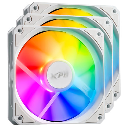 89737 - Kit 3 Ventiladores Thermaltake VENTOR 120 ARGB PWM Aspas Invertidas Blanco
