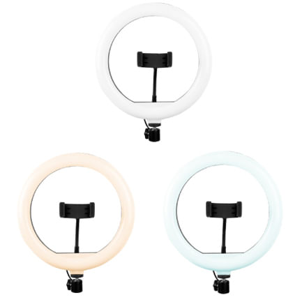 86150 - ARO DE LUZ PERFECT CHOICE DE 10 PARA STREAMING CON BASE EXPANDIBLE Y TRIPIE