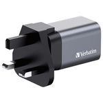 86185 - Cargador Verbatim de pared GaN - 2 puertos 35 W