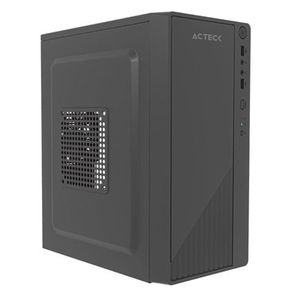 86413 - Gabinete Compacto Acteck Mini Torre Kioto GC220F / Max MB M-ATX Fuente ATX 500 W / 2x USB 2 0/ Advanced Negro
