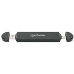 86517 - Gabinete SDD Manhattan USB-A / USB-C M 2 NVMe/SATA