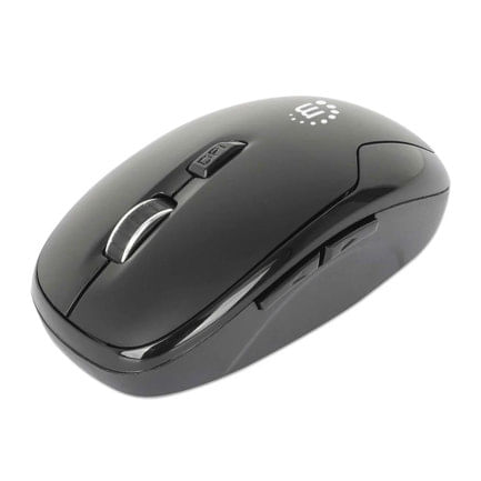 86520 - Mouse Optico Manhattan Inalambrico 6 botones Diestro 2 4G Negro