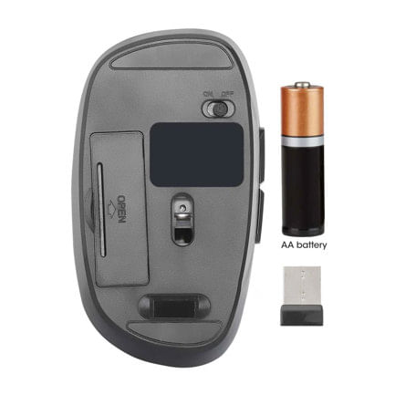 86521 - Mouse Optico Manhattan Inalambrico 6 botones Diestro 2 4G Negro
