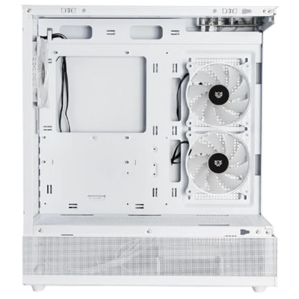 85912 - Gabinete Gamer Balam Rush Media Torre Tank Super 9200 TB Max MB ATX USB C 3 1/xUSB 3 0/USB 2 0 ARGB Blanco