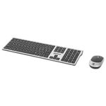 86324 - Teclado y Mouse Manhattan Optico Inalambrico 2 4G Negro combo