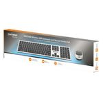 86325 - Teclado y Mouse Manhattan Optico Inalambrico 2 4G Negro combo