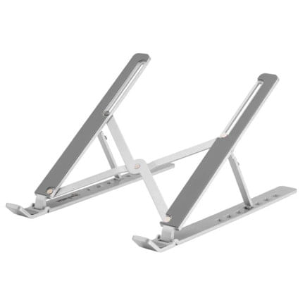 86528 - Soporte laptop Manhattan p/Escritorio de posiciones aluminio ECO