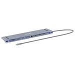 86699 - Docking Manhattan USB C 12 ptos HDMIx2 DP USB C PD USB Ax3 RJ45  SD Audio