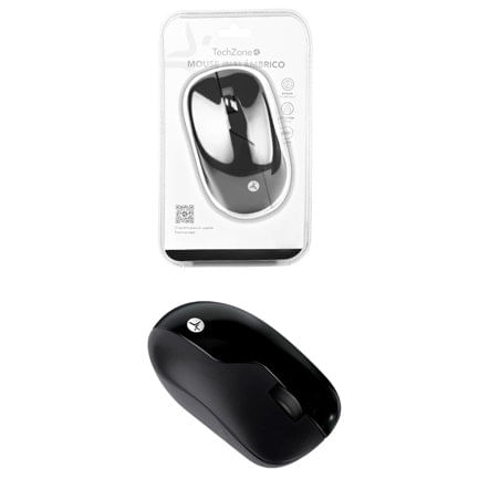 86744 - Mouse inalámbrico Negro recargable  wireless TechZone