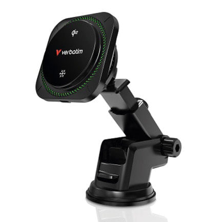 86113 - Cargador Inalambrico Verbatim Magnetico tipo C con ventilador de enfriamiento e iluminación RGB - Qi2