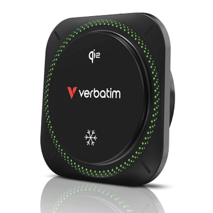 86115 - Cargador Inalambrico Verbatim Magnetico tipo C con ventilador de enfriamiento e iluminación RGB - Qi2
