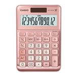 86370 - Calculadora de Escritorio Casio MS-120FM-PK de 12 digitos rosa metalico costo venta y margen doble alimentacion