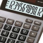 86346 - Calculadora de Escritorio Casio MX-120B 12 digitos pantalla extra grande doble alimentacion de bateria