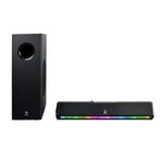 87015 - Barra de Audio Perfect Choice Emphoria iluminción RGB 2 1 con Subwoofer 70W  Color Negro