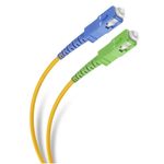86011 - Cable de Fibra Óptica Steren SC APC/UPC de 2m para Conexión de Modem