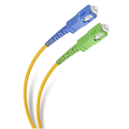 86011 - Cable de Fibra Óptica Steren SC APC/UPC de 2m para Conexión de Modem