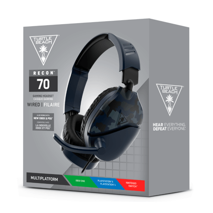 87666 - Auriculares para juegos Turtle Beach Recon 70 Camo - Azul