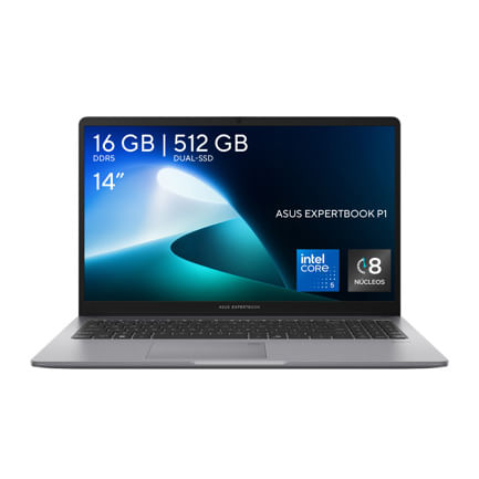 89952 - Laptop Asus ExpertBook Essential P1403CVA Intel Core 5 210H DDR5 16GB 512GB windows 11 pro