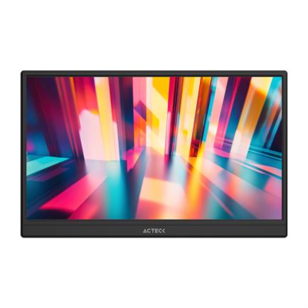 86424 - Monitor Acteck 15 6" Portatil Plano IPS LP15Y FHD 60Hz MiniHDMI Base Ajustable Elite Negro