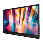 86420 - Monitor Acteck 15 6" Portatil Plano IPS LP15Y FHD 60Hz MiniHDMI Base Ajustable Elite Negro