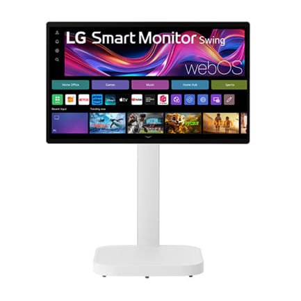 87227 - Monitor LG Inteligente Swing de 31 5" 4K UHD 3840x2160 IPS con Pantalla Táctil y Soporte Rodante