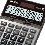 86366 - Calculadora de Escritorio Casio AX-120B 12 digitos pantalla extra grande doble alimentacion de bateria