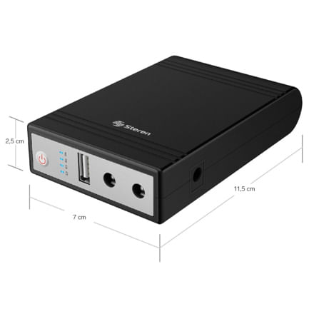 87803 - Mini UPS Steren para Modem 5000 MAHX2