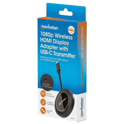 86707 - Transmisor Inalámbrico de Video Manhattan USB-C 1080p