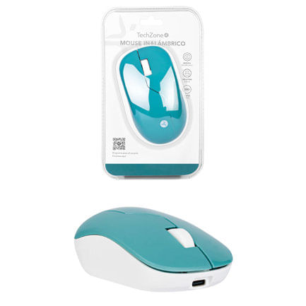 86864 - Mouse Inalámbrico TechZone Verde Armor Recargable Wireless
