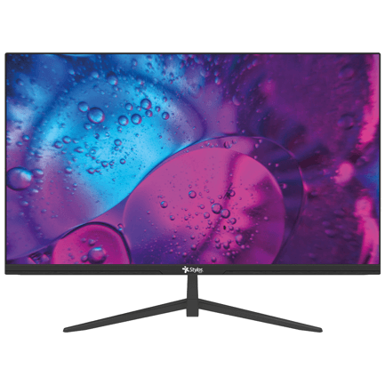 87826 - Monitor Stylos 27" SMOT8 LED HD Panel VA Plano 75Hz 5ms 1xVGA + 1xHDMI + Vesa 100x100mm Negro