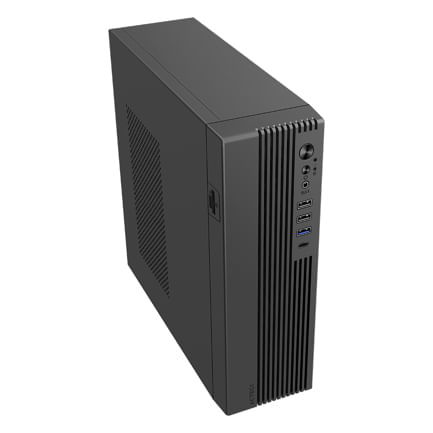 87049 - Gabinete Mini Torre Slim Onex Acteck GS450 Max MB Micro ATX / Fuente Flex 400 W Elite Negro