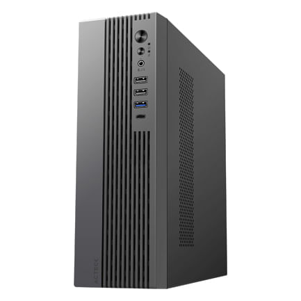87047 - Gabinete Mini Torre Slim Onex Acteck GS450 Max MB Micro ATX / Fuente Flex 400 W Elite Negro