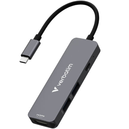 86186 - Hub Verbatim Multipuertos USB-C - 4 puertos 100W