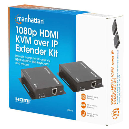 86845 - Extensor Video Manhattan HDMI KVM 120M via Cat6 1080p
