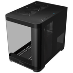 87813 - Gabinete Curvo Xzeal M-ATX/ITX 2x USB 2 0 + 1x USB 3 0 + 3 5 mm + 3 Ventiladores RGB Negro