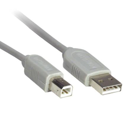 90227 - Cable Manhattan USB A-B 4 5m Color Gris