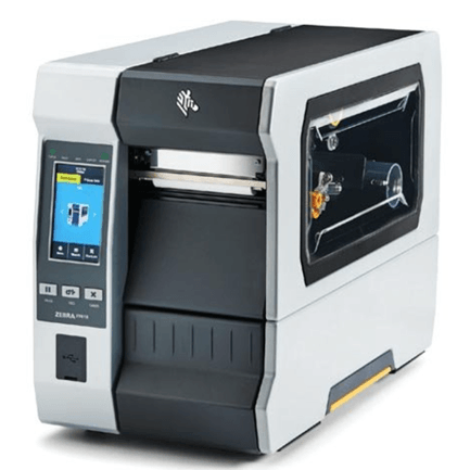 87948 - Impresora Zebra ZT610 TT 4" 600dpi Display tactil Puerto RS232 USB RJ-45 BTO 4 0 hostUSB con Rebobinado cable USA ZPL