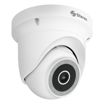 88023 - Cámara de Seguridad Steren CCTV-231 Wi-Fi 3 Mpx HDR Robotizada para Exterior Tipo Domo Blanca