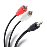 86607 - CABLE DE AUDIO STEREN PLUG 3 5MM A 2 PLUGS RCA 1 8M