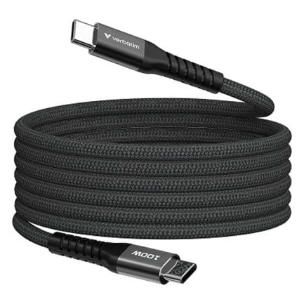86137 - Cable Magnético Verbatim Compacto 100W 12cm Color Negro