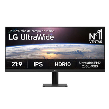86583 - Monitor LG 29 pulgadas UltraWide  FHD Resolución 2560x1080 Panel IPS Negro
