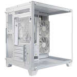 87809 - Gabinete Xzeal Panzer II Cubo M-ATX/ITX 2xUSB1 0 + 1x USB3 0 + 3 5 mm + 3 Fans ARGB Blanco