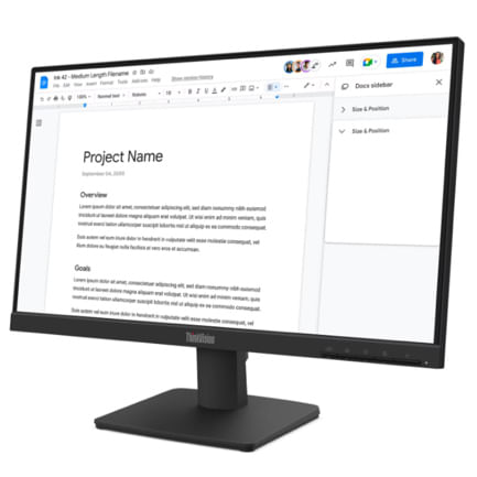 87980 - Monitor Lenovo ThinkVision S22-4e LED 21 5" 1920x1080 Full HD 100Hz HDMI Negro