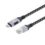 86890 - Cable USB-C Manhattan V3 2 a RJ45 2M 5 Gbps Cat6 1 Gbps