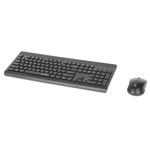 86702 - Teclado y Mouse Optico Inalambrico Manhattan 2 4G Negro combo