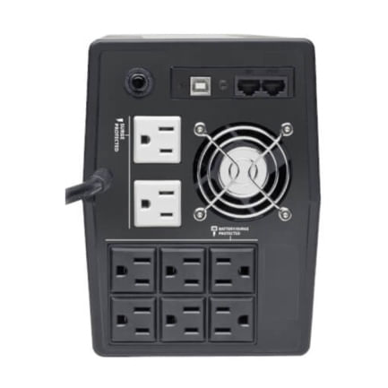 87078 - UPS Tripp Lite Interactivo 1200VA 600W con 8 Tomacorrientes AVR 120V 50Hz / 60Hz LCD USB Torre
