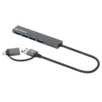86696 - Hub Manhattan de 4 puertos USB-A 3 2 Gen 1 con conector adaptable de USB-A a USB-C