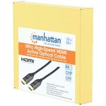 86885 - Cable Manhattan HDMI 2 1 Fibra Optica 10M 8ka60Hz Certificado
