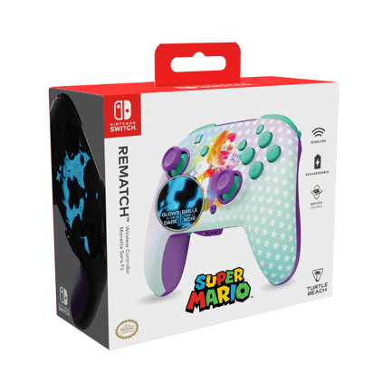 87651 - Control de Juego Inalámbrico Turtle Beach Rematch Mario Invencible para Nintendo Switch